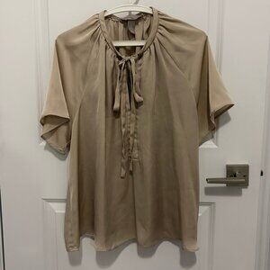 H&M Flowy Tie-Neck Blouse
